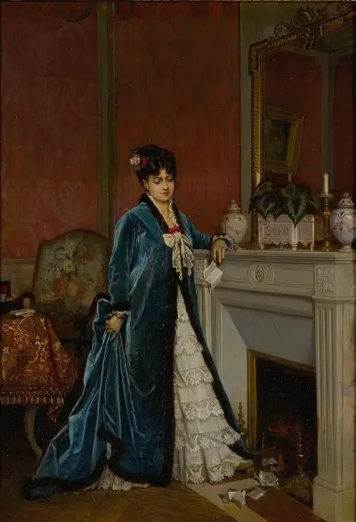 News From Afar von Auguste Toulmouche