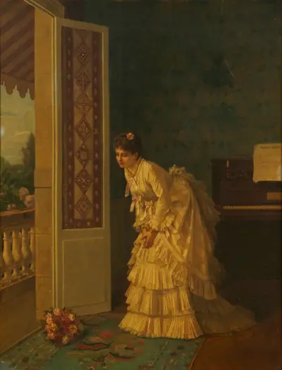 The surprise bouquet von Auguste Toulmouche