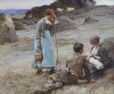Dítěte hodinka, Léon Augustin Lhermitte