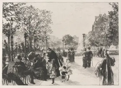 Zahrada Tuileries, Léon Augustin Lhermitte