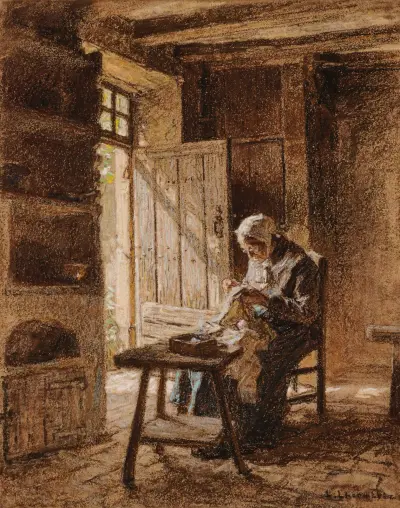 Stará švadlenka, Léon Augustin Lhermitte