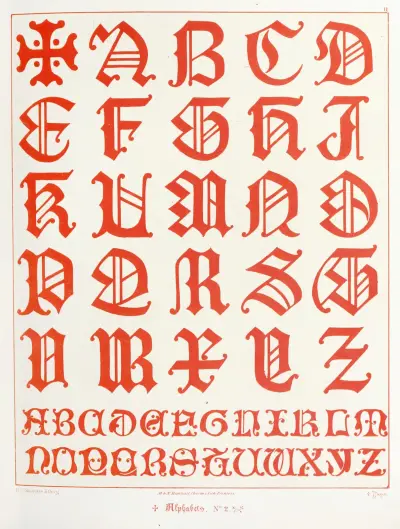 Alphabets 2, Augustus Pugin