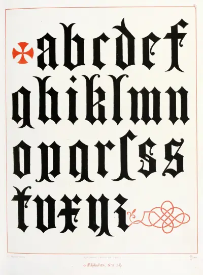 Alphabets 3, Augustus Pugin