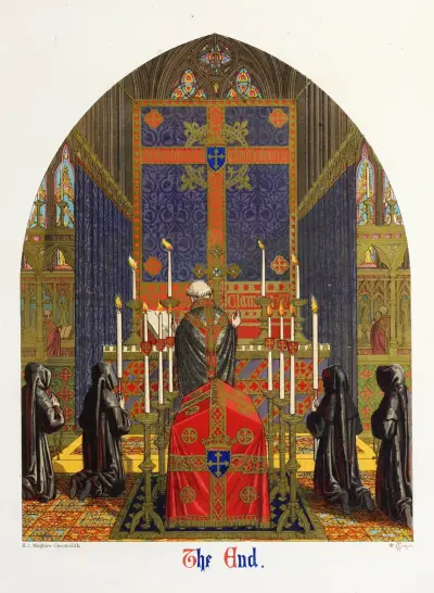 An Altar hung for a Funeral Mass, Augustus Pugin