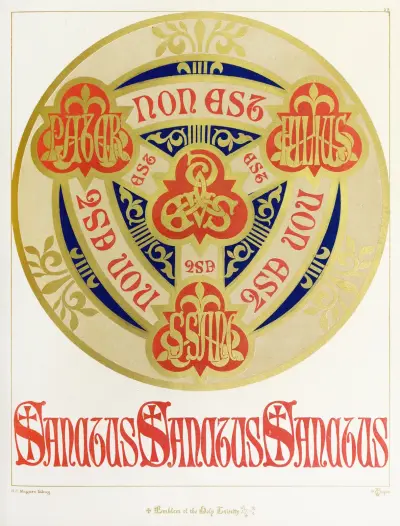 Emblem of the most Holy Trinity, Augustus Pugin