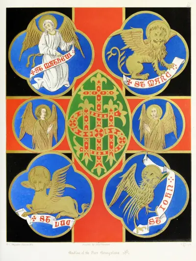 Emblems of the Four Evangelists, Augustus Pugin