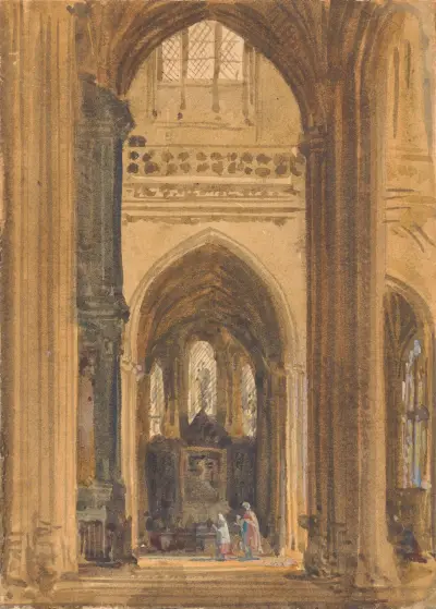 Interior of a Gothic Church – Nr. 1, Augustus Pugin