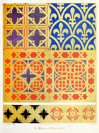 Patterns for Diapering 4, Augustus Pugin