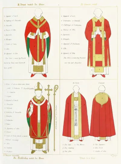The proper Names by which the various Vestments are distinguished, Augustus Pugin