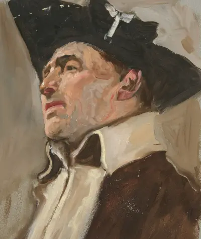 Studie eines Soldaten von Edwin Austin Abbey