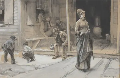 Mit Stolz auf ihrer Stirn von Edwin Austin Abbey