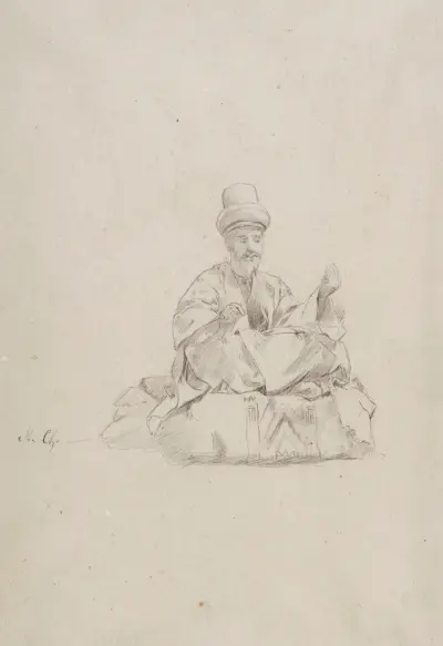Turkish sage – study, Stanisław Chlebowski