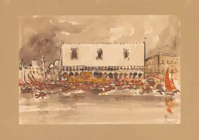 Rennen auf dem Canal Grande von Stanisław Noakowski