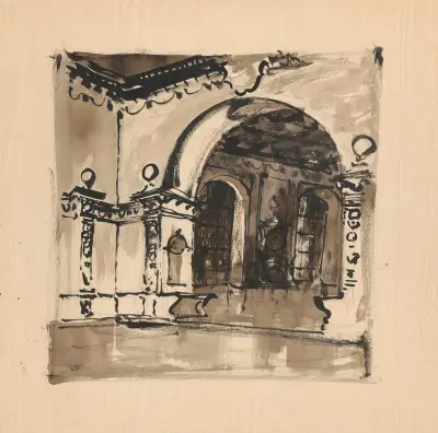 Renaissance-Interieur von Stanisław Noakowski