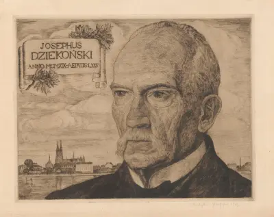 Portrét Józefa Piuše Dziekońského, Władysław Skoczylas