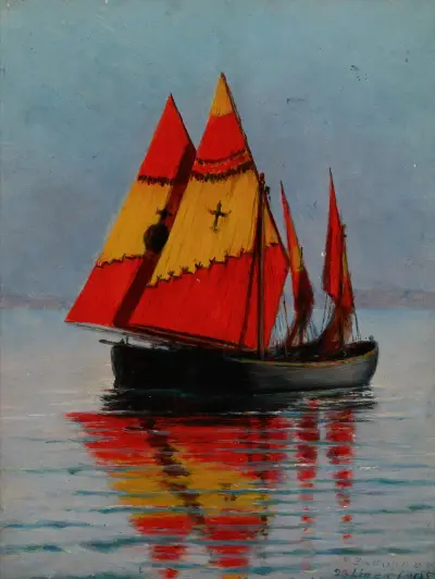Boats on the Sea, Stanisław Witkiewicz