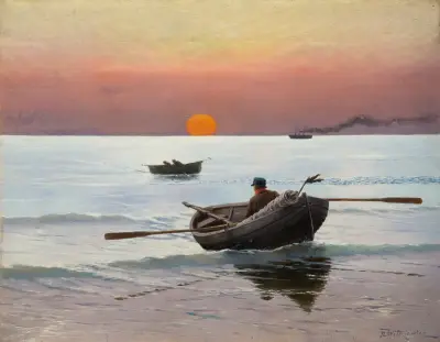 Sunset on the Sea, Stanisław Witkiewicz