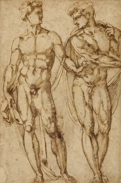 Study of Two Men, Baccio Bandinelli