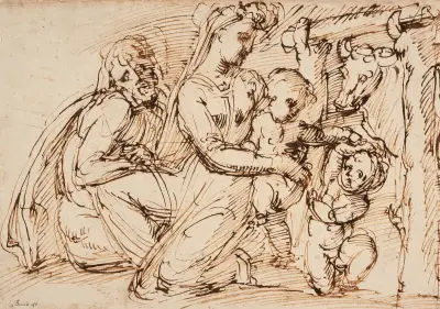 The Holy Family with Saint John the Baptist, Baccio Bandinelli