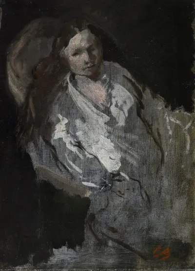 Madame Carpeaux en déshabillé av Jean-Baptiste Carpeaux