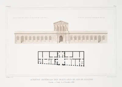 Académie impériale de Beaux Arts de Rio de Janeiro av Jean Baptiste Debret
