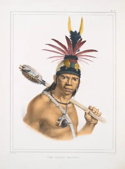 Chef Camacan Mongoyo av Jean Baptiste Debret