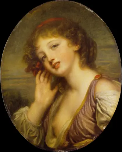 The Listening Woman av Jean-Baptiste Greuze