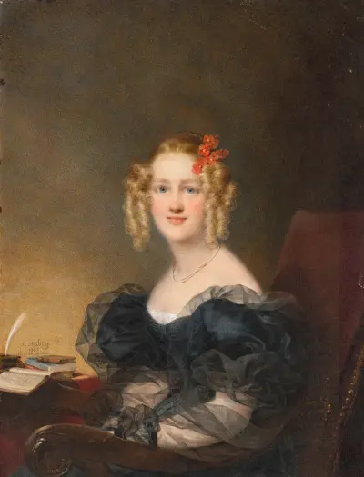 Portrait of a Woman av Jean-Baptiste Isabey