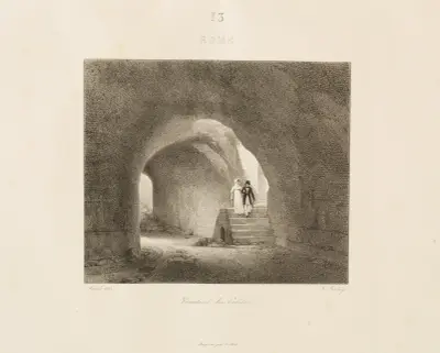 Řím, 1833 – Nr. 3, Jean-Baptiste Isabey