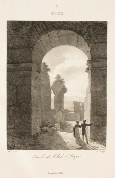 Řím, 1833 – Nr. 1, Jean-Baptiste Isabey