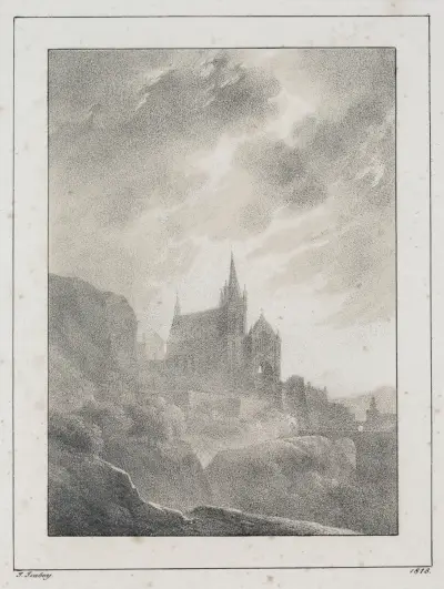 The Cathedral av Jean-Baptiste Isabey