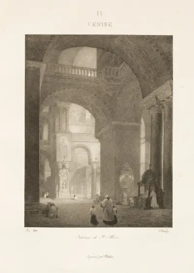 Benátky, 1833, Jean-Baptiste Isabey