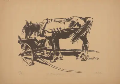 Kůň v postroji, 1947 – Nr. 2, Edmund Bartłomiejczyk