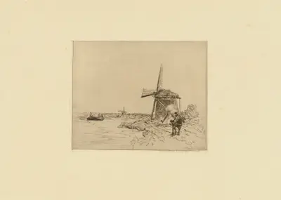 Le Chemin de Halage av Johan Barthold Jongkind