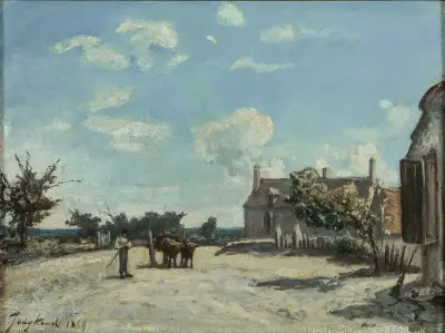 Saint-Parize-le-Châtel av Johan Barthold Jongkind