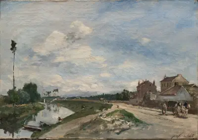 The Seine at Bas-Meudon av Johan Barthold Jongkind