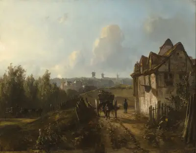 View on Monmartre av Johan Barthold Jongkind
