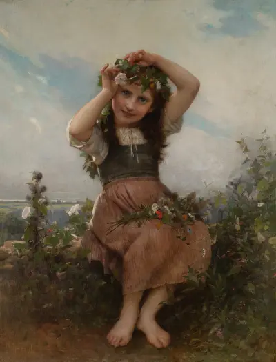 A Crown of Wildflowers, Léon-Jean-Basile Perrault
