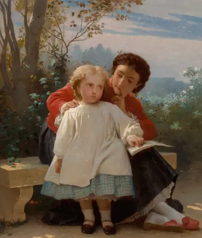 Čtenářská lekce, Léon-Jean-Basile Perrault