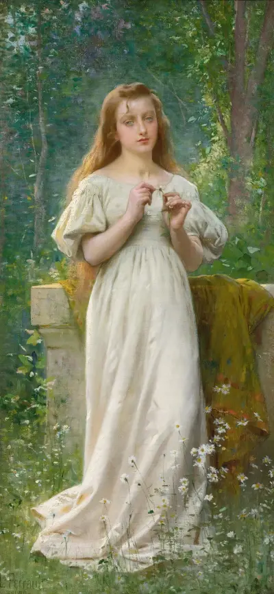 Meditace, 1900, Léon-Jean-Basile Perrault