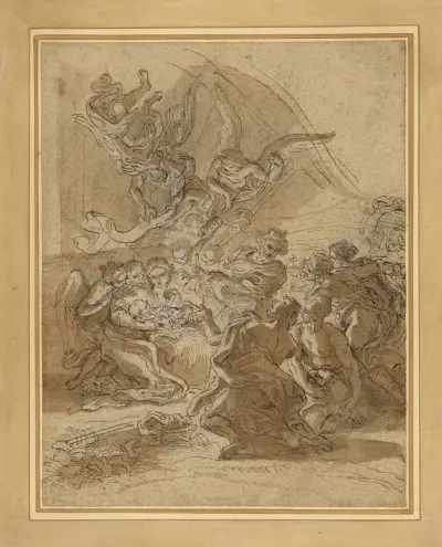 Pokłon pasterzy, Giovanni Battista Gaulli