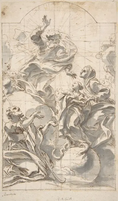 Alegoria Niepokalanego Poczęcia, Giovanni Battista Gaulli