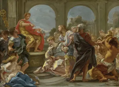 Wstrzemięźliwość Scypiona, Giovanni Battista Gaulli