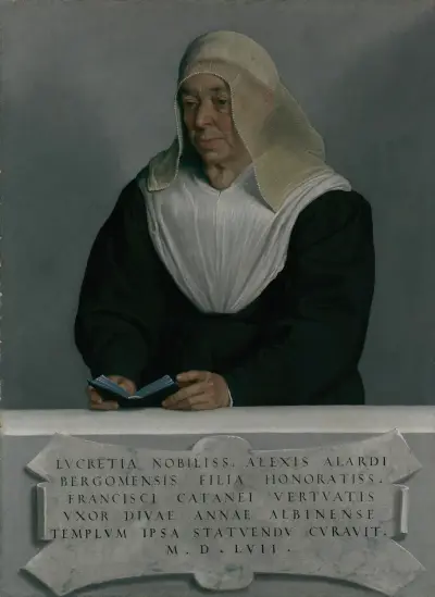 Lucrezia Agliardi Vertova, 1490–1558 von Giovanni Battista Moroni