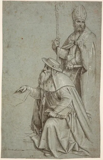 Sankt Hieronymus og Sankt Augustin av Giovanni Battista Moroni