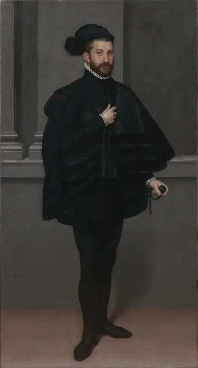 The Knight in Black av Giovanni Battista Moroni