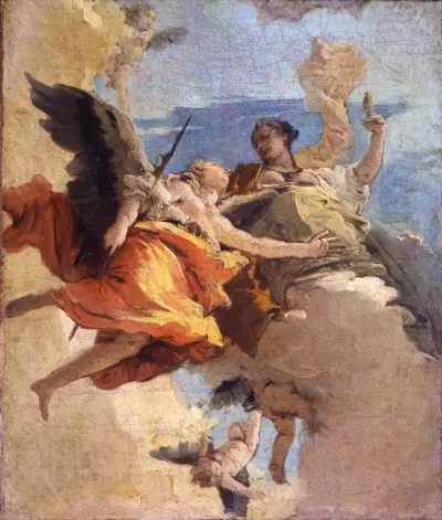 Allegory of Virtue and Nobility av Giovanni Battista Tiepolo