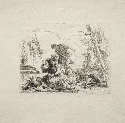 The Woman in Handcuffs av Giovanni Battista Tiepolo