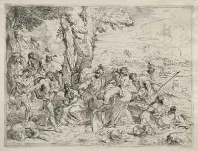 Laban Searching for Idols in Rachel’s Baggage, Giovanni Benedetto Castiglione