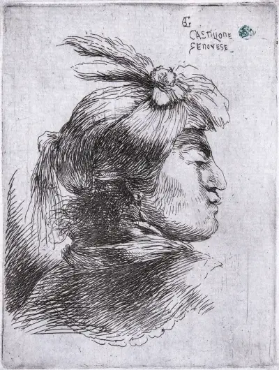 Man in Profile, Giovanni Benedetto Castiglione